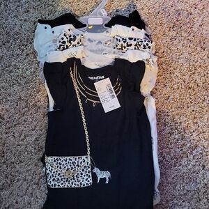 Children's Place onesie tops, size 6-9 months, set of 5